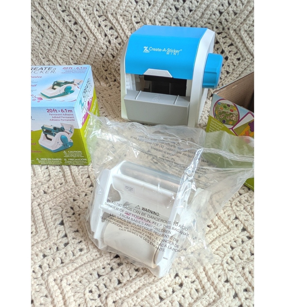 Xyron Create-A-Sticker Mini Machine with 2 Permanent Adhesive Refill Cartridges - Picture 3 of 6